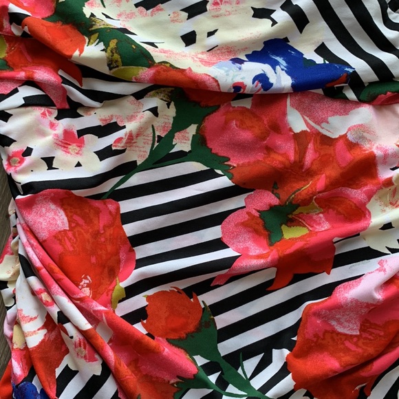 Guess Floral and Stripe mini Dress - Picture 6 of 6